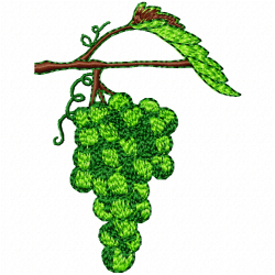 Grapes Embroidery Design 12 Grapes Embroidery Design 12